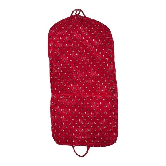 Vera Bradley Provincial Red Garment Travel Bag Retired Vintage 2000 EUC - Picture 2 of 7